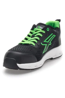 Scarpe antinfortunistiche da uomo nere verdi basse U. Power Aton S1PS HI HRO FO SR ESD