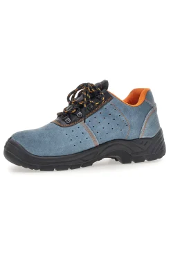Scarpe antinfortunistiche grigie in pelle Black Shoot 399 S1P SRC
