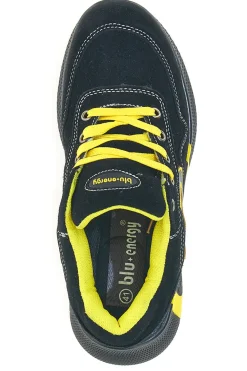Scarpe antinfortunistiche basse nere inserti gialli S1P Blue energy BS190S1P