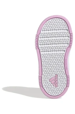 Scarpe bianche con dettagli pastello e chiusura a strappo Adidas Tensaur Sport 2 CF I