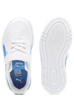 Scarpe bianche con dettagli azzurri Puma Court Classic Clean AC+ PS