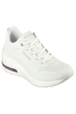 Scarpe bianche con zeppa e suola Air Skechers Million Air Elevated Air