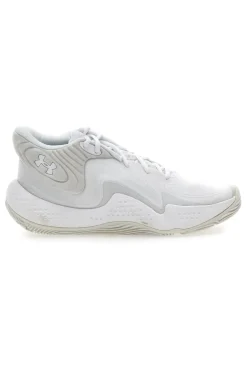 Scarpe bianche mid-cut da basket Under Armour Spawn 6 Mid