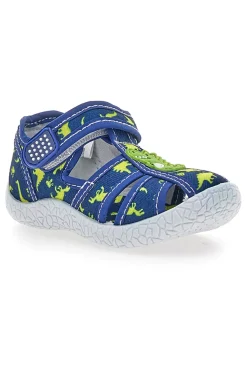 Scarpe blu con doppio strappo Pitt kids PK2492F