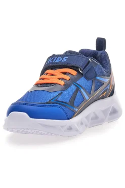 Scarpe blu con luci e strappo Pitt kids 11562