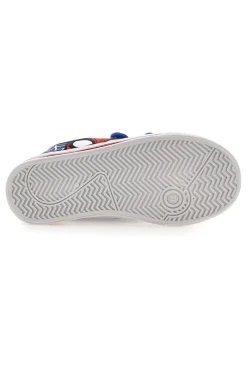 Scarpe blu in tessuto con luci e strappi Spiderman R1310638T