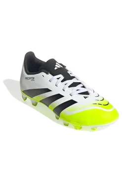 Scarpe calcio bianche e giallo fluo Adidas Predator Club FG/MG J