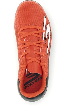 Scarpe calcio rosso con lacci e suola multiterreno Skechers SKX_2 JR Youth MG