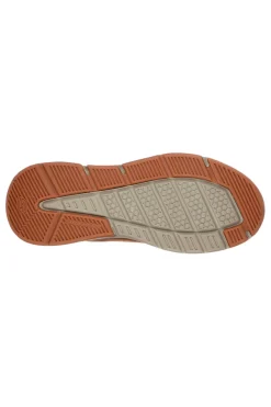 Scarpe casual marroni waterproof in pelle Skechers BENAGO HOMBRE