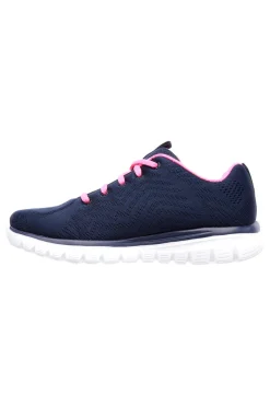 Scarpe da Allenamento Navy con Tomaia in Skech Knit Mesh SKECHERS Graceful - Get Connected