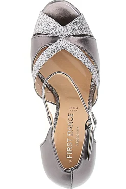 Scarpe da Ballo Grigie con Cinturino e Dettagli Scintillanti THE FIRST DANCE 5129