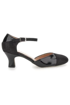 Scarpe da ballo nere con punta chiusa e cinturino The First Dance 6552