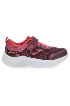Scarpe da bambina bordeaux con chiusura a strappo Joma HEOS JR 2519