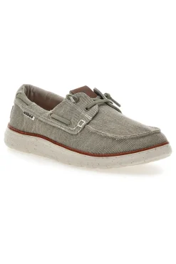 Scarpe da barca color cemento in tessuto Max dillan MXM618F08