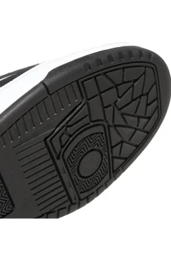 Scarpe da Basket bianche e nere con inserti in pelle Adidas Rapid Court Low