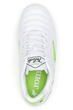 Scarpe da Calcio Bianche e Lime Joma Toledo Jr 2502 Hard Ground
