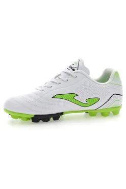 Scarpe da Calcio Bianche e Lime Joma Toledo Jr 2502 Hard Ground
