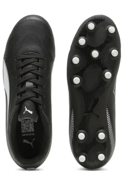 Scarpe da calcio nere con logo bianco Puma Vitoria II FG/AG Jr