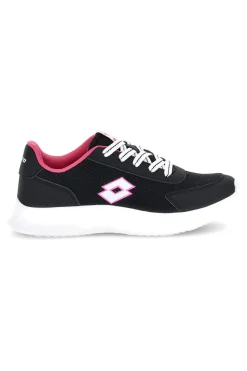 Scarpe da fitness nere con inserti fucsia Lotto Run 90 Amf Jr