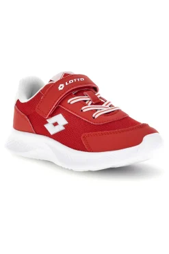 Scarpe da ginnastica rosse con chiusura a strappo e memory foam Lotto RUN 90 AMF CL S