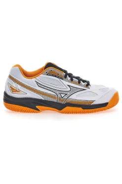Scarpe Da Padel Bianche e Arancioni Mizuno Breakshot 4 Padel