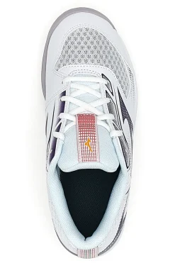 Scarpe da Pallavolo Bianche con Dettagli Viola Mizuno Cyclone Speed 4