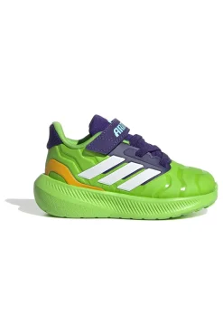 Scarpe da running verdi Iron Hulk con suola Cloudfoam Adidas Runfalcon 5 EL I