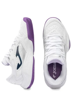 Scarpe da tennis bianco con inserti viola traspiranti Joma Master 1000 2602