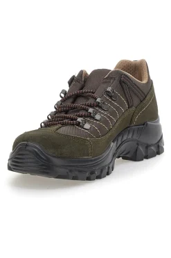 Scarpe da trekking verde militare con suola carrarmato Track down 13358S34