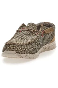 Scarpe da uomo casual dark beige in tessuto Sevenoaks PK1118H