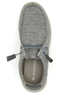 Scarpe da uomo casual grigio in tessuto Sevenoaks PK1118G