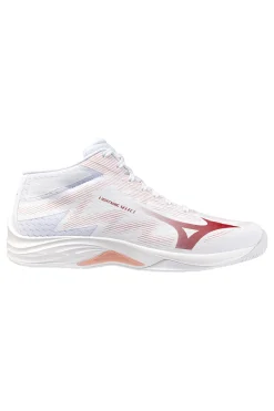Scarpe da volley bianche mid in mesh traspirante Mizuno Lightning Select Mid