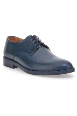 Scarpe eleganti blu stringate in vera pelle Pittarello 600
