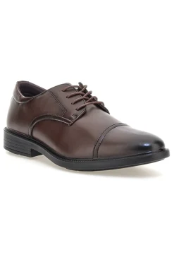 Scarpe eleganti marroni stringate Longford 9011