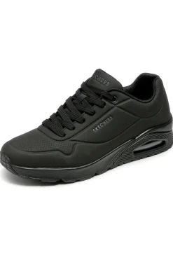 Scarpe nere con airbag visibile e Memory Foam Skechers UNO STAND ON AIR