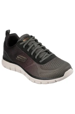 Scarpe nere e verde oliva stile training Skechers Track Ripkent