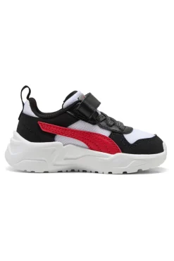 Scarpe nero bianco con chiusura a strappo e lacci elastici Puma Trinity 2 LT Mid 90s AC+ Inf