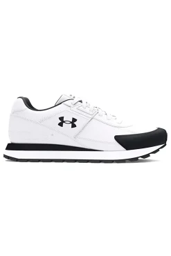 Scarpe running bianche tomaia con inserti in pelle Under Armour Essential Runner