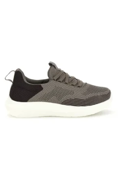Scarpe slip on marroni in tessuto traspirante con lacci elastici Jerpoint PK6230A