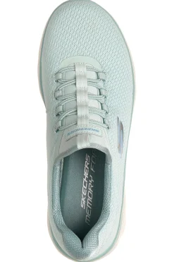 Scarpe slip on verde menta in mesh Skechers Summits plus summer haze