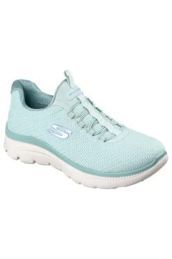 Scarpe slip on verde menta in mesh Skechers Summits plus summer haze