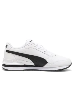 Scarpe sportive bianche in pelle con dettagli neri Puma ST Runner v4 L