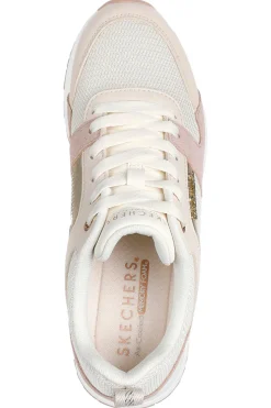 Scarpe sportive naturale e oro con memory foam Skechers Runway Posh Gal