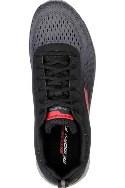 Scarpe sportive nere leggere con Memory Foam Skechers Track Ripkent