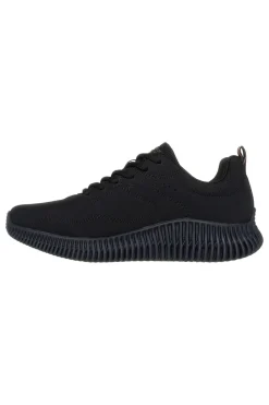 Scarpe sportive nere leggere con suola scolpita Skechers Bobs Geo How Marvelous