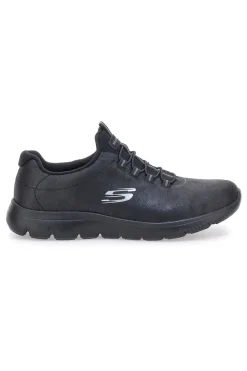 Scarpe sportive nere slip-on leggere Skechers Summits Itz Bazik