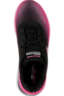 Scarpe sportive nero e rosa con memory foam Skechers Fashion Fit Build Up
