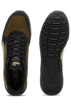Scarpe sportive verde oliva con dettagli in suede Puma ST RUNNER V4 SD