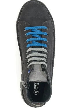 Scarpe Stringate Alte Grigie In Pelle Scamosciata Pittarello Tierra 1280