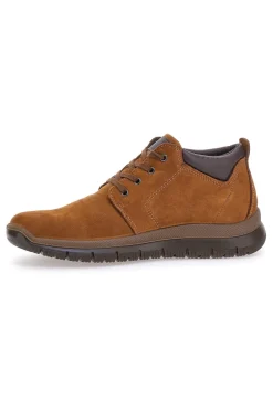 Scarpe Stringate Alte Marroni In Vera Pelle Imac 652250